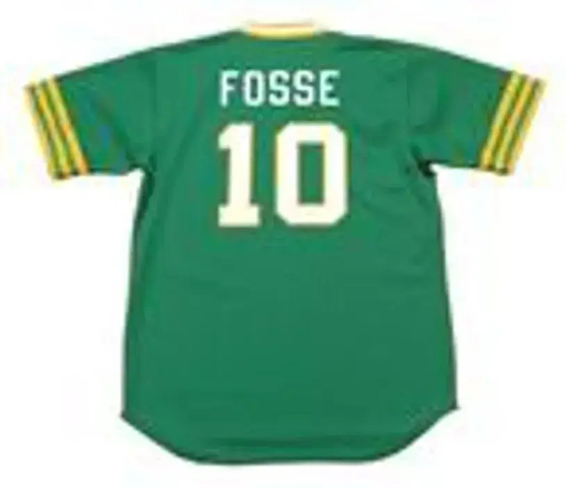 RAY FOSSE Oakland Athletics 1973 Majestic Cooperstown Away Baseball Jersey 