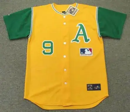REGGIE JACKSON Oakland Athletics 1969 Majestic Throwback baseball Jersey