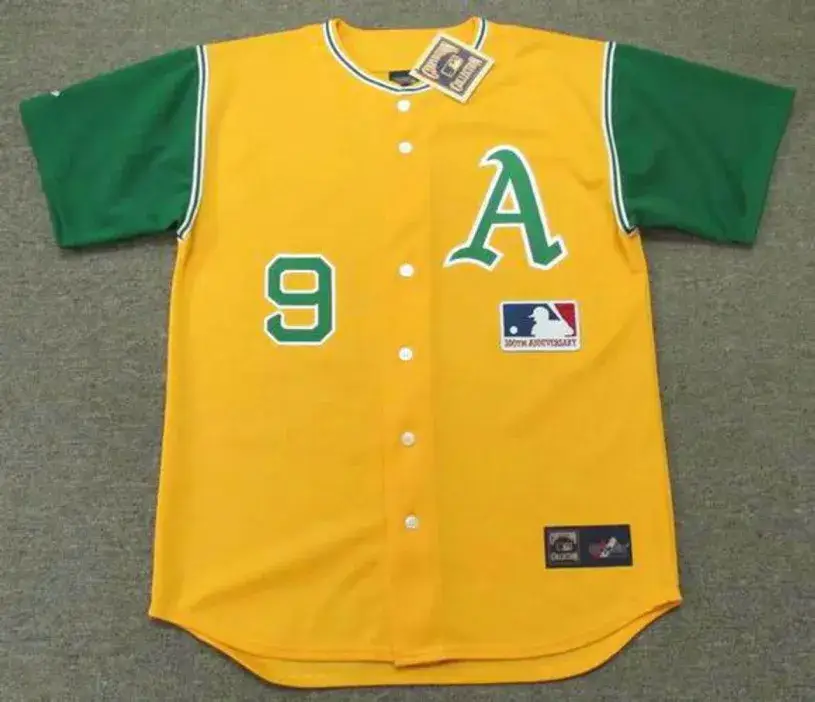 REGGIE JACKSON Oakland Athletics 1969 Majestic Throwback baseball Jersey