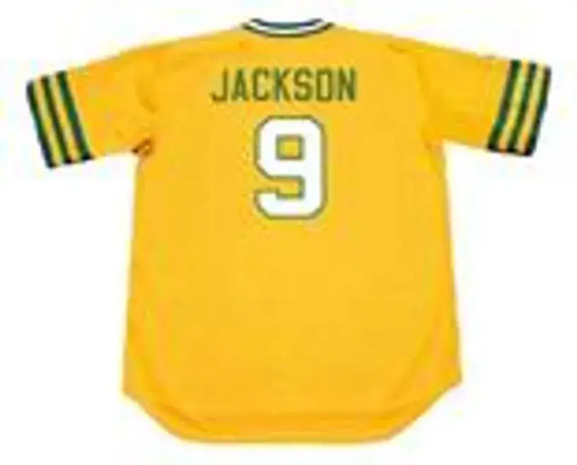 REGGIE JACKSON Oakland Athletics 1973 Majestic Cooperstown Throwback Jersey 