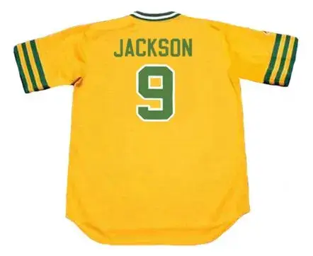 REGGIE JACKSON Oakland Athletics 1974 Majestic Cooperstown Throwback Jersey 