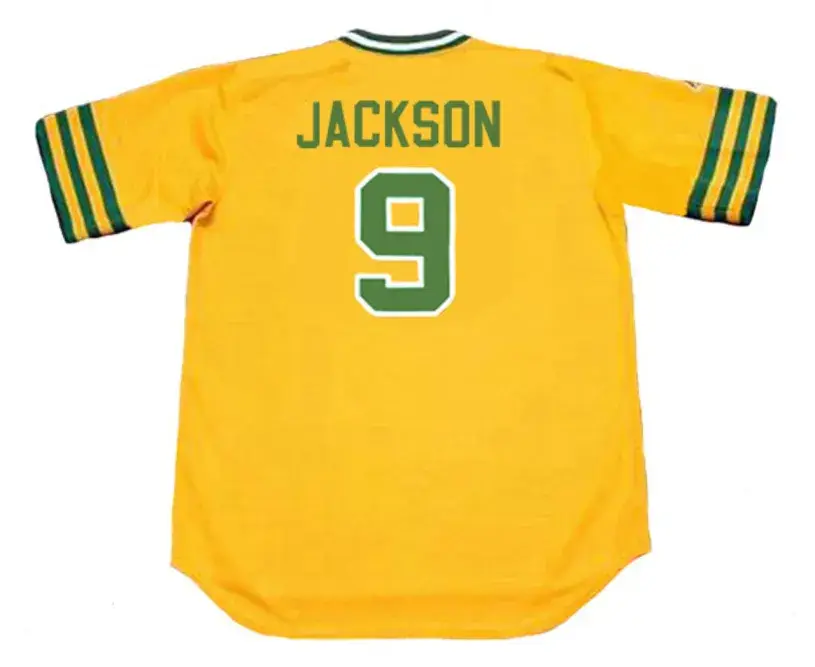 REGGIE JACKSON Oakland Athletics 1974 Majestic Cooperstown Throwback Jersey 