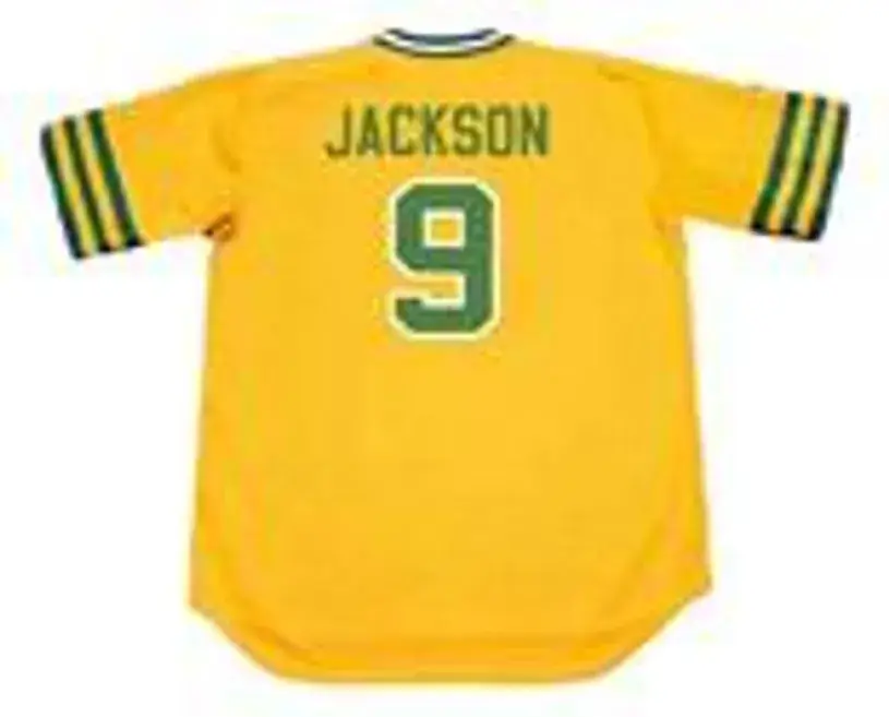REGGIE JACKSON Oakland Athletics 1974 Majestic Cooperstown Throwback Jersey 