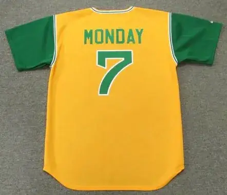 RICK MONDAY Oakland Athletics 1969 Majestic Cooperstown Throwback Jersey 