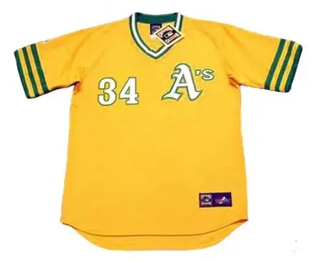 ROLLIE FINGERS Oakland Athletics 1972 Majestic Cooperstown Baseball Jersey 