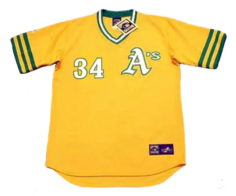 ROLLIE FINGERS Oakland Athletics 1972 Majestic Cooperstown Baseball Jersey 