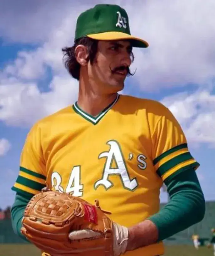 ROLLIE FINGERS Oakland Athletics 1972 Majestic Cooperstown Baseball Jersey 