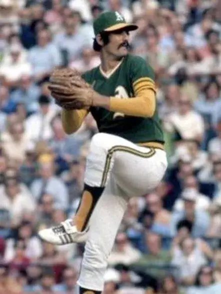 ROLLIE FINGERS Oakland Athletics 1973 Majestic Cooperstown Away Baseball Jersey 