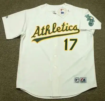 RON DARLING Oakland Athletics 1992 Home Majestic Baseball Throwback Jersey