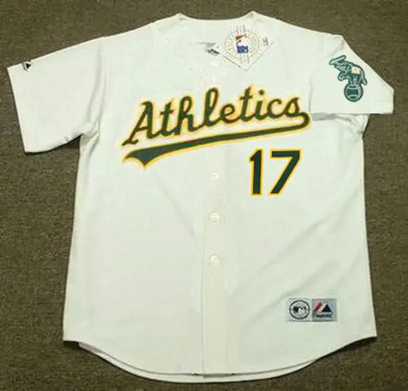 RON DARLING Oakland Athletics 1992 Home Majestic Baseball Throwback Jersey