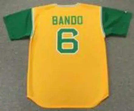 SAL BANDO Oakland Athletics 1969 Majestic Cooperstown Throwback Baseball Jersey 