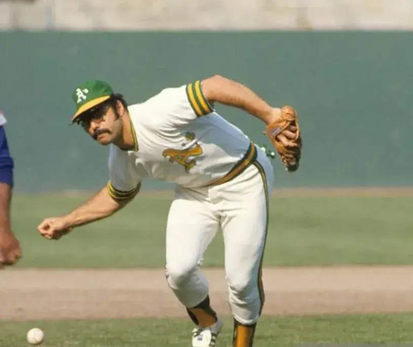 SAL BANDO Oakland Athletics 1973 Home Majestic Throwback Baseball Jersey 