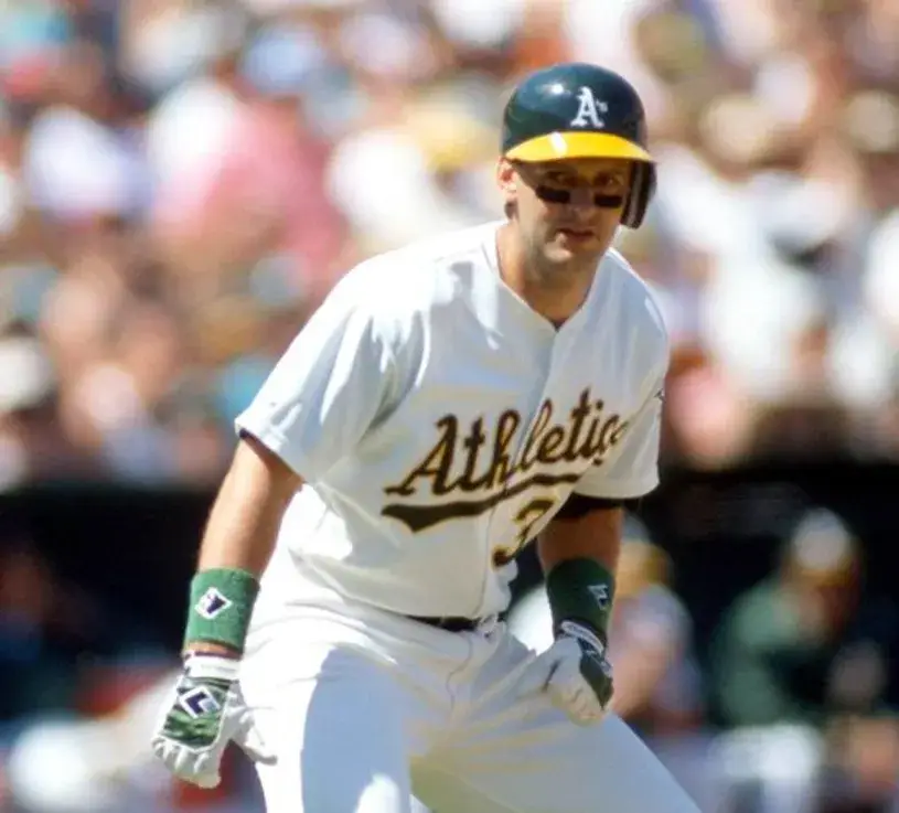 TERRY STEINBACH Oakland Athletics 1989 Home Majestic Baseball Throwback Jersey 
