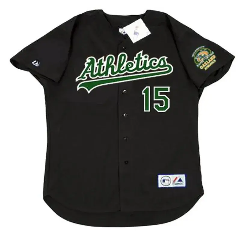 TIM HUDSON Oakland Athletics 2000 Majestic Throwback Baseball Jersey