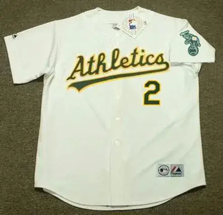TONY PHILLIPS Oakland Athletics 1989 Home Majestic Baseball Throwback Jersey