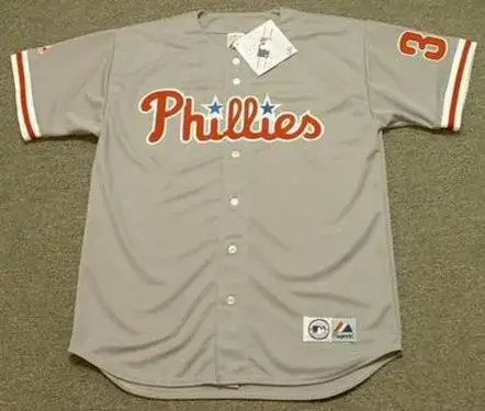 COLE HAMELS Philadelphia Phillies 2008 Majestic Throwback Away Baseball Jersey