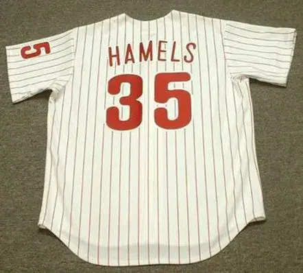 COLE HAMELS Philadelphia Phillies 2010 Majestic Throwback Home Baseball Jersey 