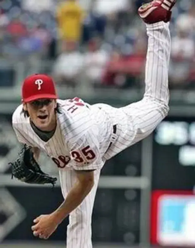 COLE HAMELS Philadelphia Phillies 2010 Majestic Throwback Home Baseball Jersey 