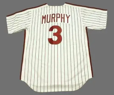 DALE MURPHY Philadelphia Phillies 1991 Majestic Cooperstown Throwback Baseball Jersey 