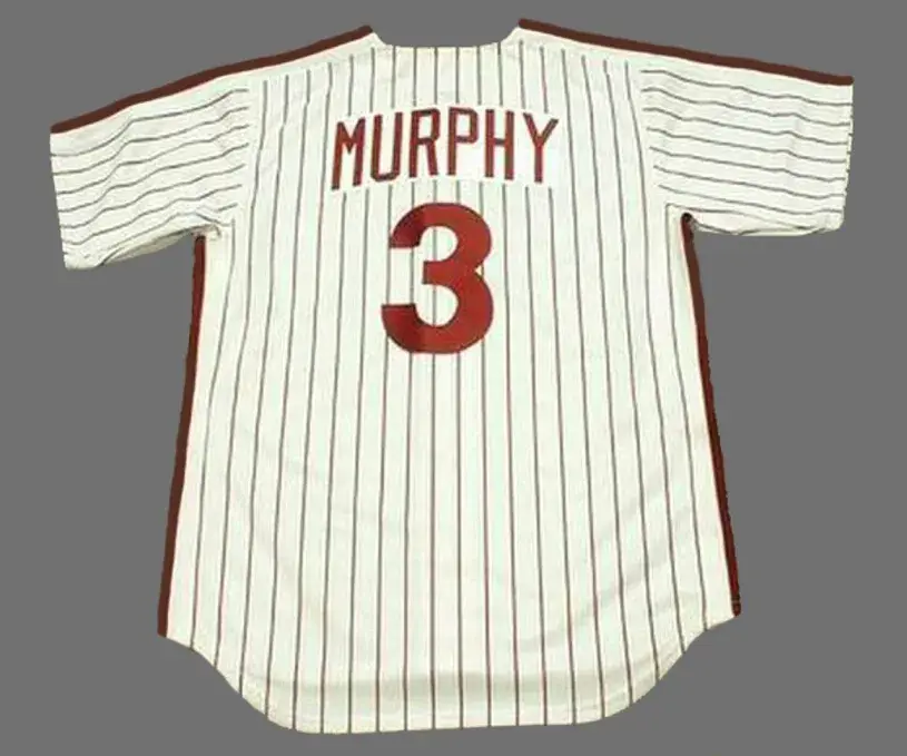 DALE MURPHY Philadelphia Phillies 1991 Majestic Cooperstown Throwback Baseball Jersey 