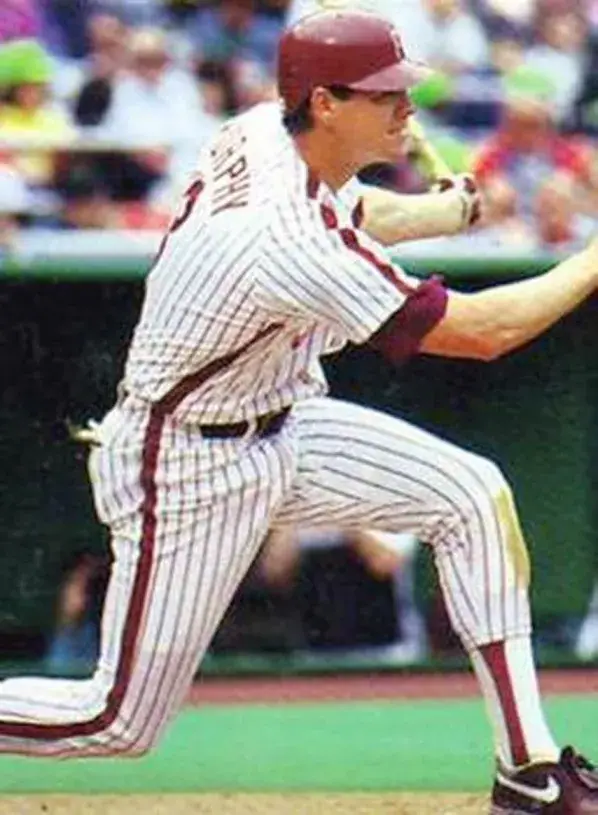 DALE MURPHY Philadelphia Phillies 1991 Majestic Cooperstown Throwback Baseball Jersey 