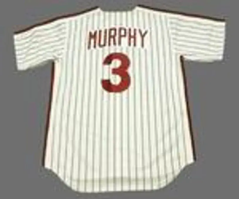 DALE MURPHY Philadelphia Phillies 1991 Majestic Cooperstown Throwback Baseball Jersey 