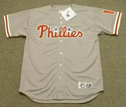 DARREN DAULTON Philadelphia Phillies 1993 Majestic Throwback Away Baseball Jersey
