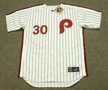 DAVE CASH Philadelphia Phillies 1976 Majestic Cooperstown Throwback Home Baseball Jersey