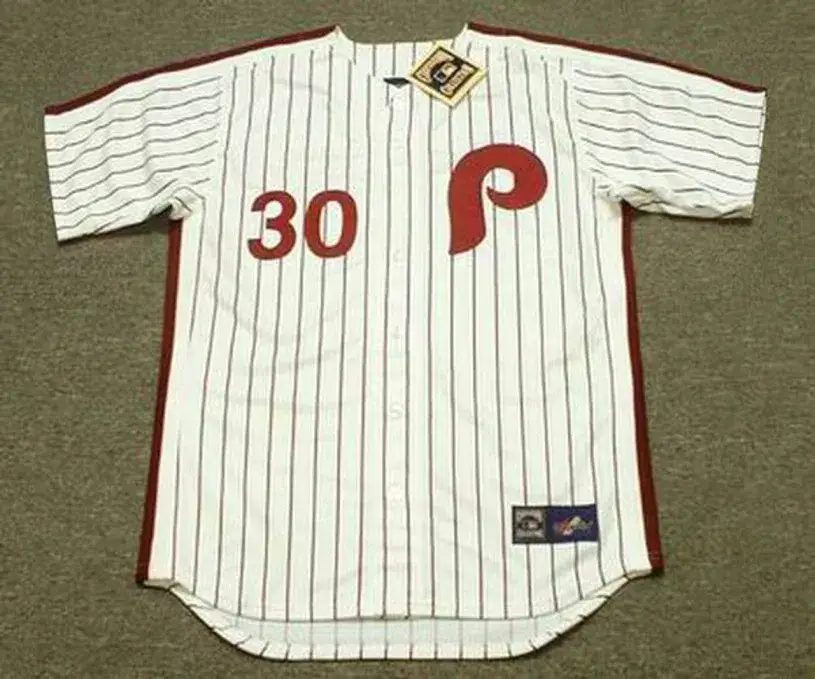 DAVE CASH Philadelphia Phillies 1976 Majestic Cooperstown Throwback Home Baseball Jersey