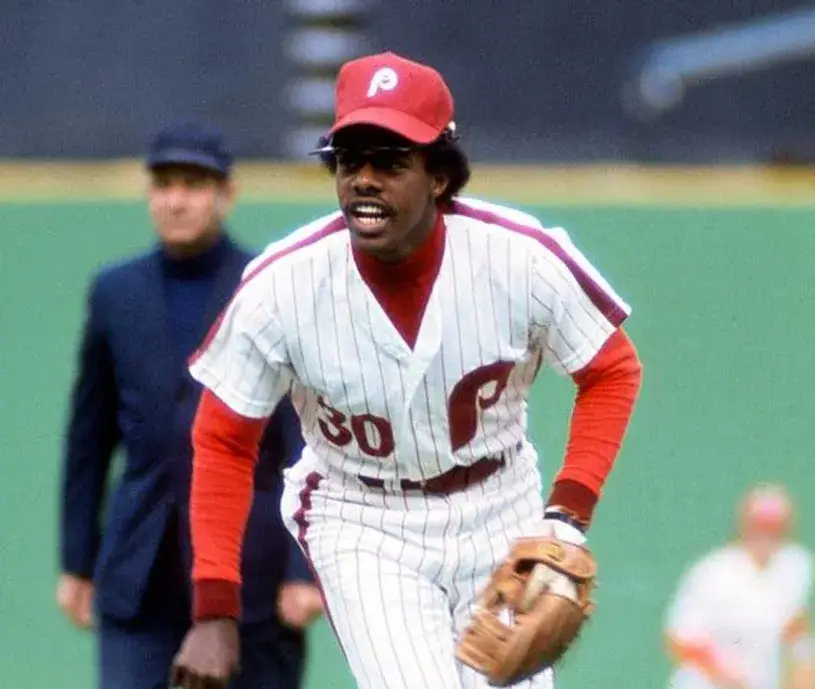DAVE CASH Philadelphia Phillies 1976 Majestic Cooperstown Throwback Home Baseball Jersey 