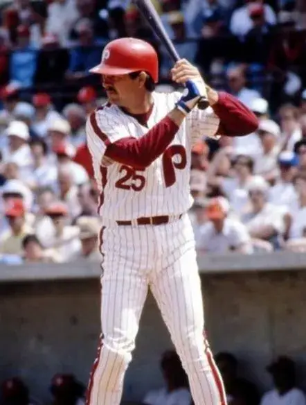 DEL UNSER Philadelphia Phillies 1980 Majestic Cooperstown Throwback Home Baseball Jersey 