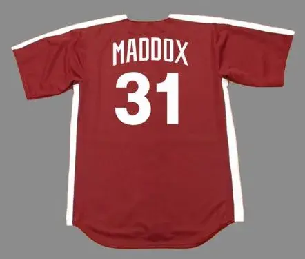 GARRY MADDOX Philadelphia Phillies 1979 Majestic Cooperstown Throwback Jersey 