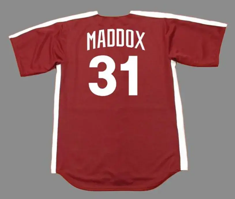 GARRY MADDOX Philadelphia Phillies 1979 Majestic Cooperstown Throwback Jersey 