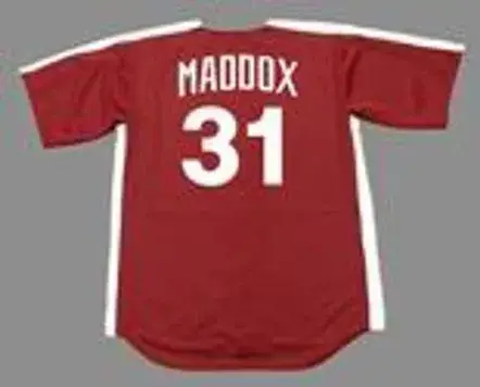 GARRY MADDOX Philadelphia Phillies 1979 Majestic Cooperstown Throwback Jersey 