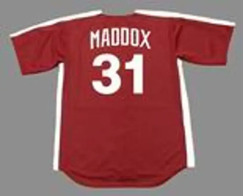 GARRY MADDOX Philadelphia Phillies 1979 Majestic Cooperstown Throwback Jersey 