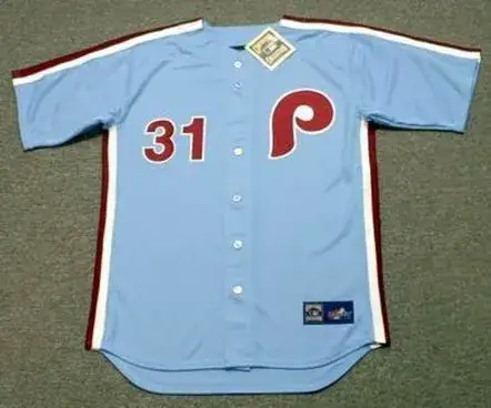 GARRY MADDOX Philadelphia Phillies 1980 Majestic Cooperstown Throwback Away Baseball Jersey