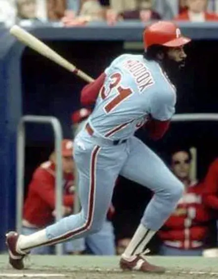 GARRY MADDOX Philadelphia Phillies 1980 Majestic Cooperstown Throwback Away Baseball Jersey 