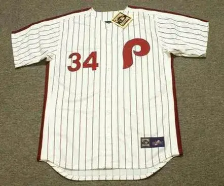 GARY MATTHEWS Philadelphia Phillies 1982 Majestic Cooperstown Throwback Home Baseball Jersey