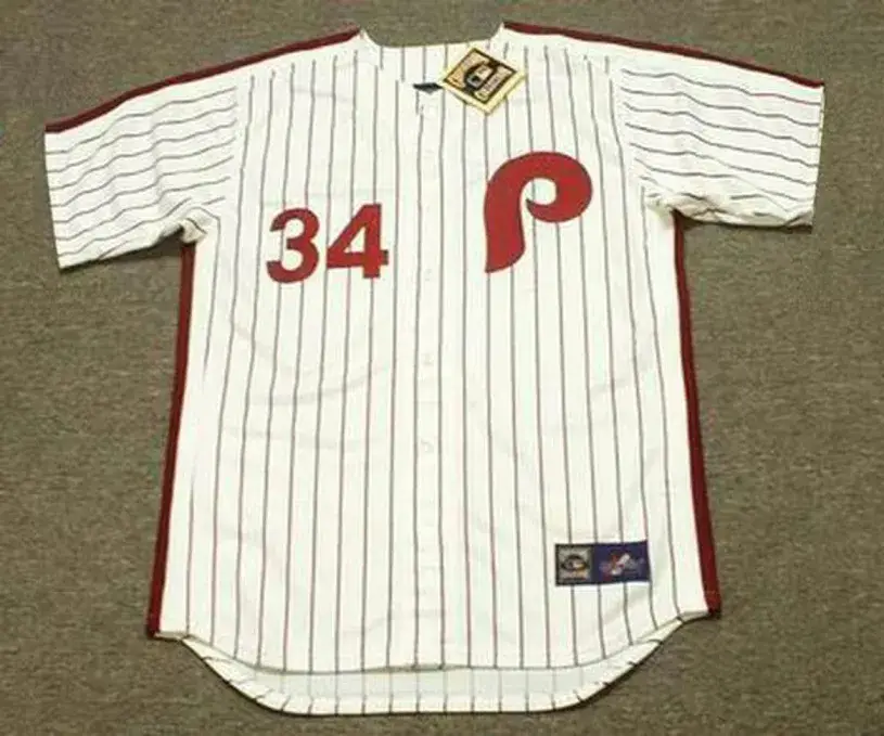 GARY MATTHEWS Philadelphia Phillies 1982 Majestic Cooperstown Throwback Home Baseball Jersey
