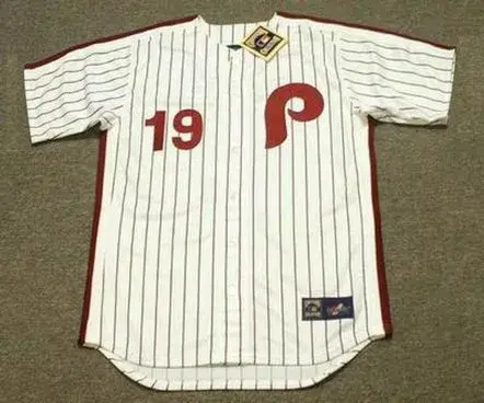 GREG LUZINSKI Philadelphia Phillies 1980 Majestic Cooperstown Throwback Home Baseball Jersey