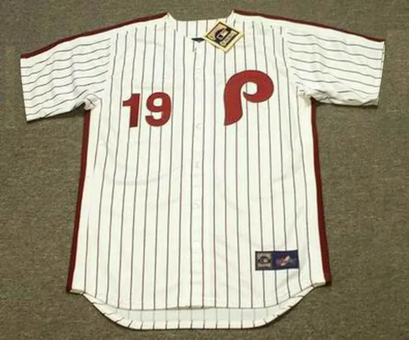 GREG LUZINSKI Philadelphia Phillies 1980 Majestic Cooperstown Throwback Home Baseball Jersey