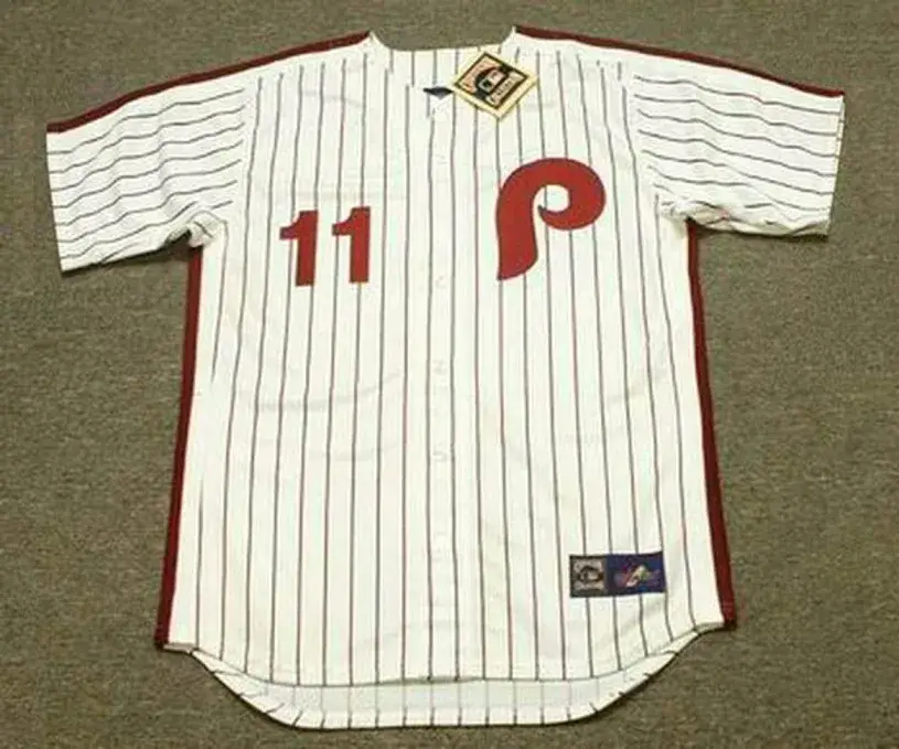 IVAN DeJESUS Philadelphia Phillies 1983 Majestic Cooperstown Throwback Home Baseball Jersey