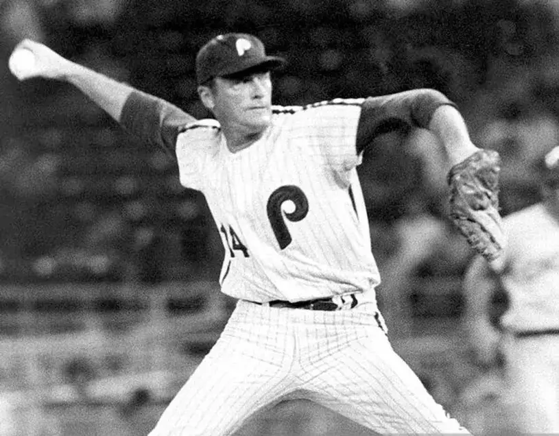 JIM BUNNING Philadelphia Phillies 1971 Majestic Cooperstown Throwback Baseball Jersey 