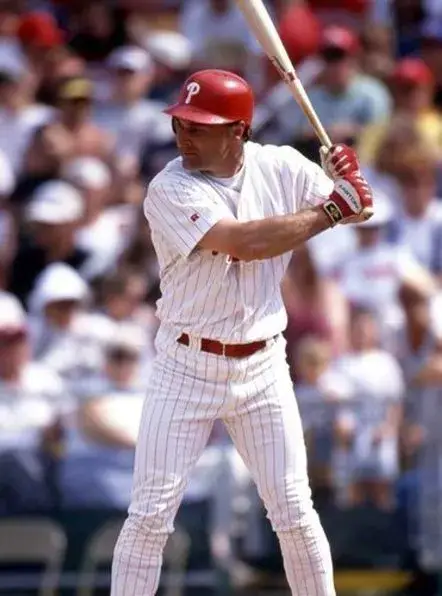 JIM EISENREICH Philadelphia Phillies 1990’s Majestic Cooperstown Throwback Home Baseball Jersey 