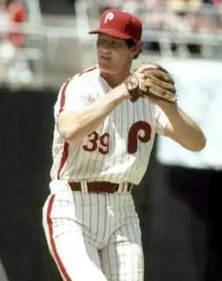 JIM KAAT Philadelphia Phillies 1976 Majestic Cooperstown Throwback Home Baseball Jersey 