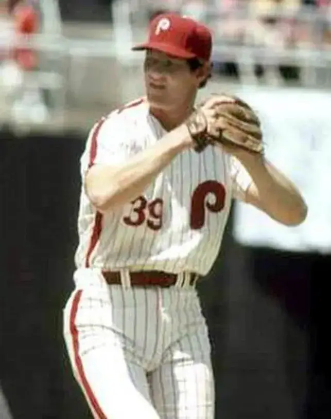 JIM KAAT Philadelphia Phillies 1976 Majestic Cooperstown Throwback Home Baseball Jersey 