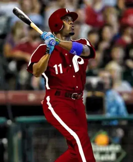 JIMMY ROLLINS Philadelphia Phillies 1979 Majestic Cooperstown Throwback Jersey 