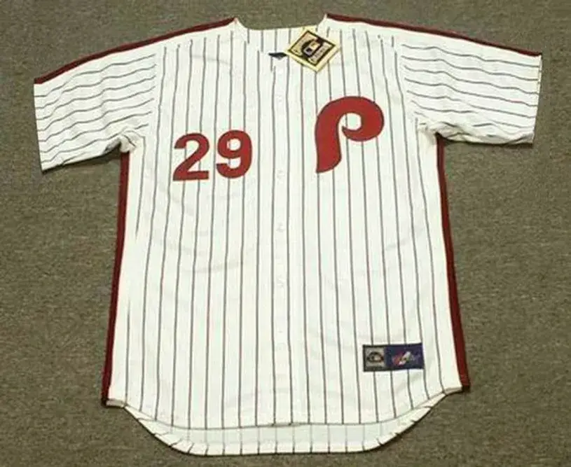 JOHN KRUK Philadelphia Phillies 1992 Home Majestic Throwback Baseball Jersey