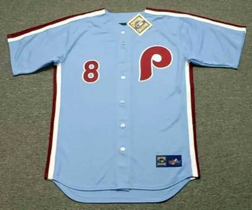 JUAN SAMUEL Philadelphia Phillies 1984 Majestic Cooperstown Throwback Away Baseball Jersey
