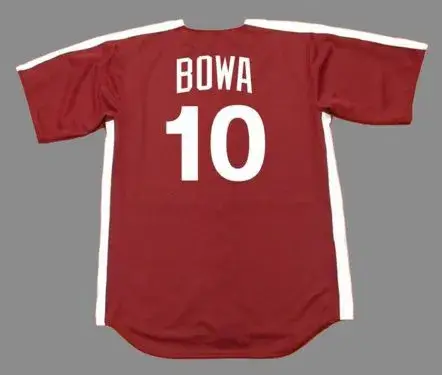LARRY BOWA Philadelphia Phillies 1979 Majestic Cooperstown Throwback Jersey 